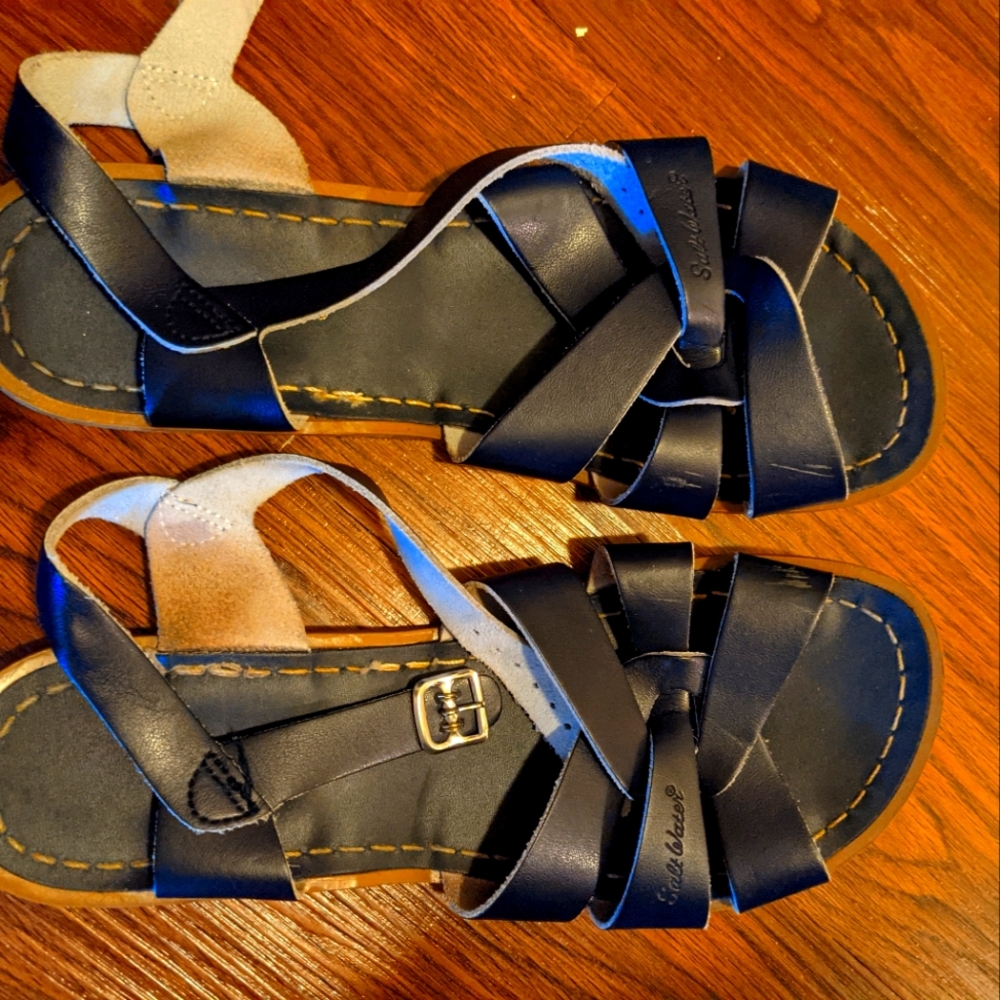 Navy Blue Salt Water Sandals